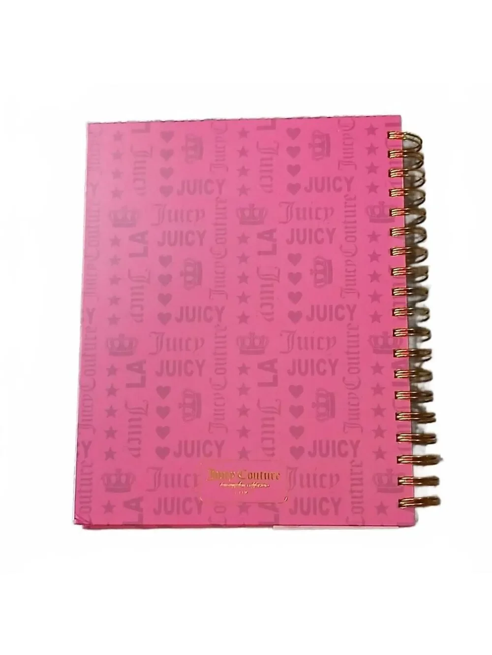 Juicy Couture 316 Page Journal Heart Pen Pink Gold Notebook NWT Large HTF